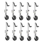 Fulton 1.5K XLT Marine Swivel Jacks with 12" Travel – 10-Pack Fulton XLT 1.5K Swivel Trailer Jacks Bundle with 12 Inch Travel and Sidewind Handle