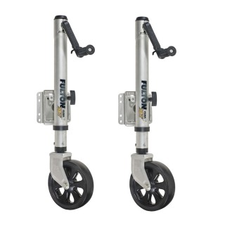 Fulton XLT 1.5K marine trailer jacks with sidewind handle and TruTurn 360