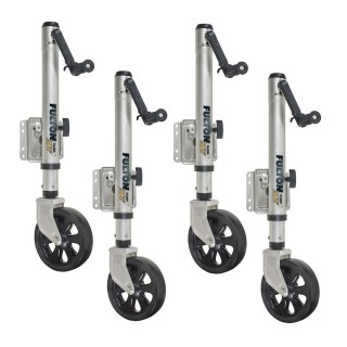 Fulton XLT 1,500 lb Marine Swivel Trailer Jacks with Sidewind Handle – 4 Pack