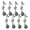 Fulton 1.5K XLT Swivel Trailer Jacks with TruTurn 360 and Sidewind Handle, 8-Pack