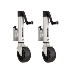 Fulton 2x 1.6K F2 Trailer Jack w/ Single 8" Wide Wheel Fits 3x5 Frames  Fulton 2x 1.6K F2 Trailer Jack w/ Single 8" Wide Wheel Fits 3x5 Frames