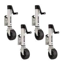 Fulton 4x 1.6K F2 Trailer Jack w/ Single 8" Wide Wheel Fits 3x5 Frames  Fulton 4x 1.6K F2 Trailer Jack w/ Single 8" Wide Wheel Fits 3x5 Frames