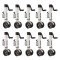 Fulton 1,600 lb Capacity F2 Trailer Jack Bundle with Dual Wheels and Sidewind Fulton 1.6K F2 Marine Trailer Jack with Dual 7" Wheels and Side Mount – 10-Pack