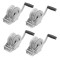 Fulton 4-pack 1,300 lb marine trailer winches with 8in manual handle, silver finish
