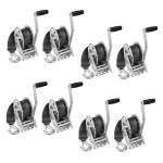 Bundle of 8 Fulton single-speed trailer winches with 20 ft strap and 8″ handle
