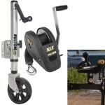 Fulton XLT Boat Trailer Winch 1800 lbs + Trailer Jack Sharkskin Saltwater Tested 1500 lbs 5 Year Warranty + Hardware Bolt-On Side Mount Fulton XLT Boat Trailer Winch 1800 lbs + Trailer Jack Sharkskin Saltwater Tested 1500 lbs 5 Year Warranty + Hardware Bolt-On Side Mount