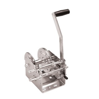Fulton 2,000 lb Dual-Speed Winch for Trailers – Heavy Duty, Zinc Finish Fulton 2K Two-Speed Heavy Duty Trailer Winch with 10" Handle – No Strap