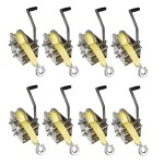Fulton 3.2K Two-Speed Trailer Winch with Strap and Handle – 8 Pack