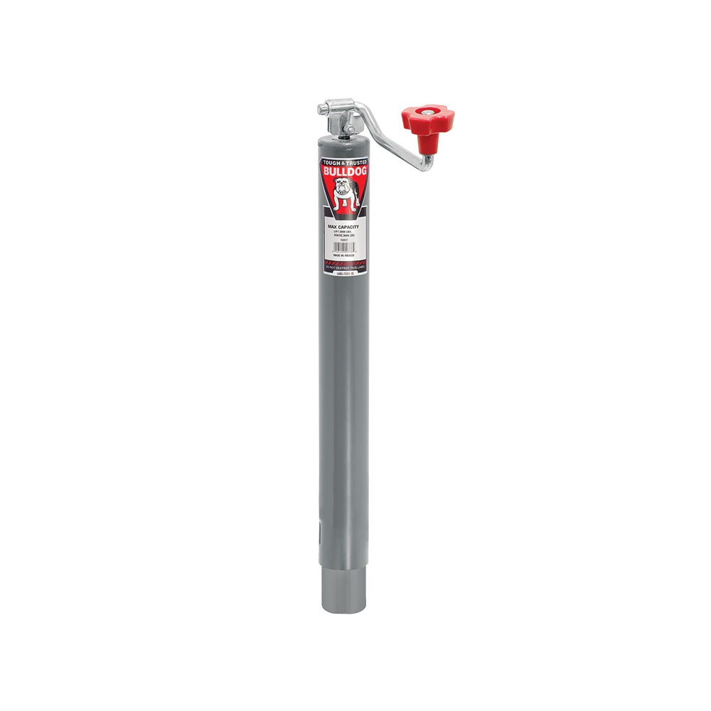 Bulldog 4-Pack 2K Round A-Frame Trailer Jacks with 10 Inch Lift and Topwind Handle
