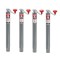 Bulldog 4-Pack 2K Round A-Frame Trailer Jacks with 10 Inch Lift and Topwind Handle