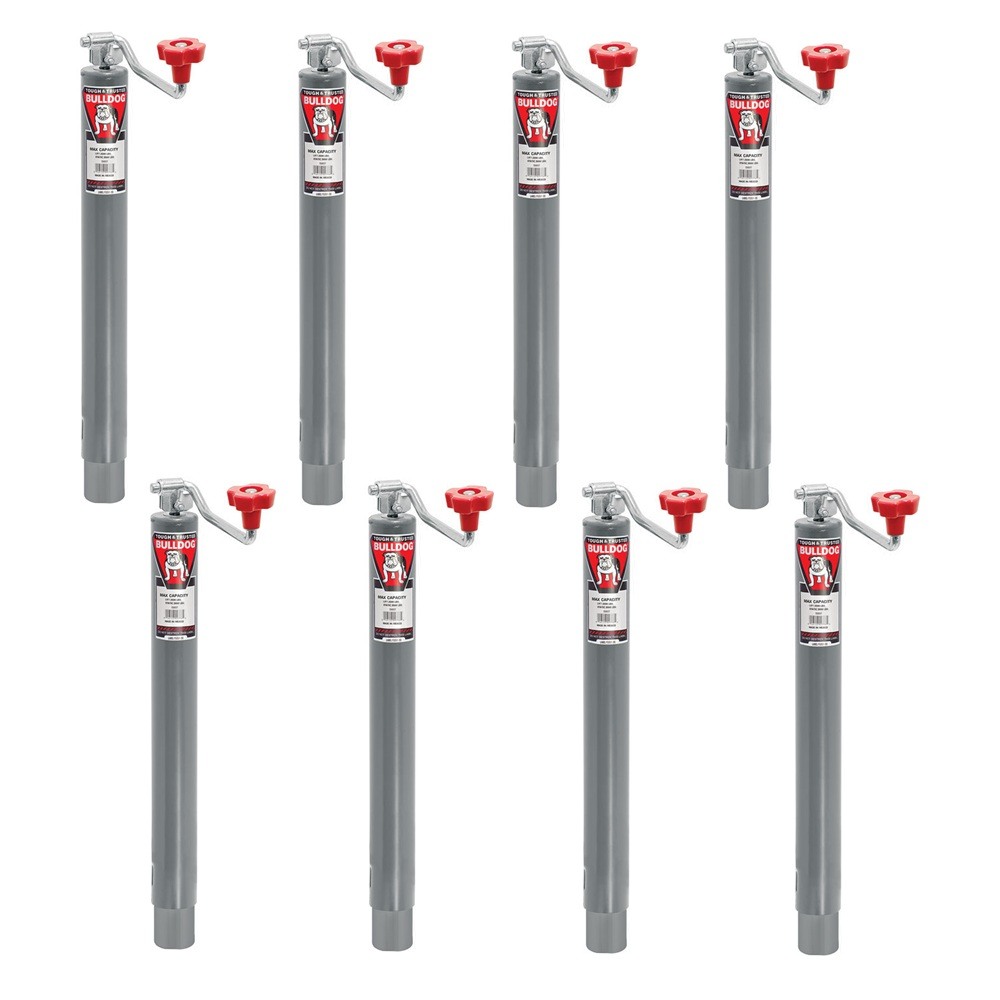 Bulldog 2K A-Frame Round Trailer Jacks 10 Inch Lift Topwind 8-Pack Bulldog 2K A-Frame Round Trailer Jacks 10 Inch Lift Topwind 8-Pack