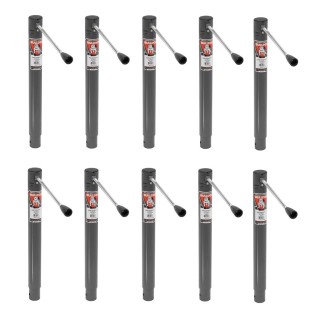 10x Bulldog 2,000 lb Round Trailer Jacks with A-Frame Mount and Sidewind Handle Bulldog 2K Round A-Frame Trailer Jack with 15 Inch Lift and Sidewind Handle – 10 Pack