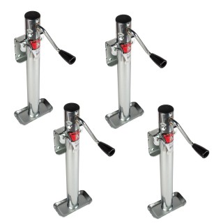 Bulldog 2,000 lb sidewind snap ring swivel trailer jack 15″ lift corrosion resistant