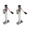 Pair of BULLDOG 2K Snap Ring Swivel Trailer Jacks 15″ Sidewind Corrosion-Resistant
