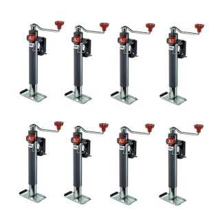 Bulldog 8-Pack 2K Topwind Snap Ring Swivel Trailer Jack with Footplate