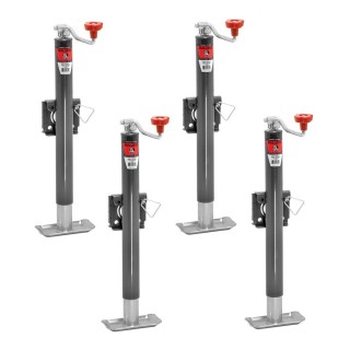 Bulldog 2K Snap Ring Swivel Trailer Jack 15 Inch Topwind Weld-On Footplate – Pack of 4