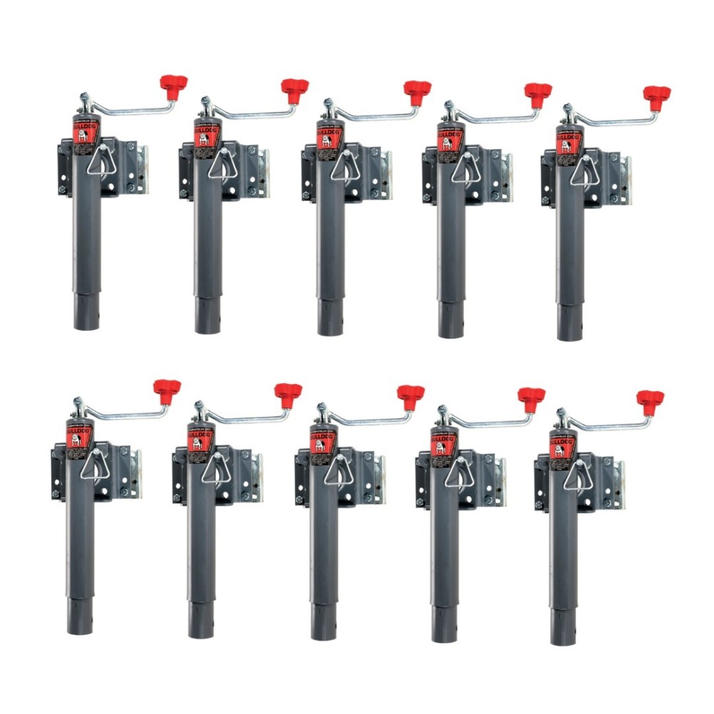 Bulldog 2K Snap Ring Swivel Trailer Jack 10″ Lift Bolt-On Topwind Bulldog 2K Snap Ring Swivel Trailer Jack 10″ Lift Bolt-On Topwind – Set of 10