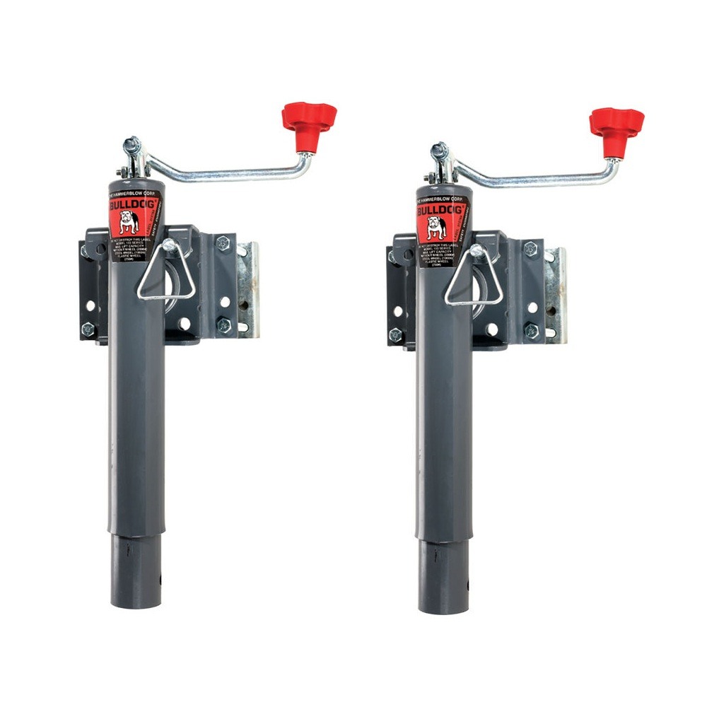Bulldog 2K Swivel Trailer Jack 10″ Topwind 2-Pack Bulldog 2K Snap Ring Swivel Trailer Jack Topwind 10″ Lift 2-Pack