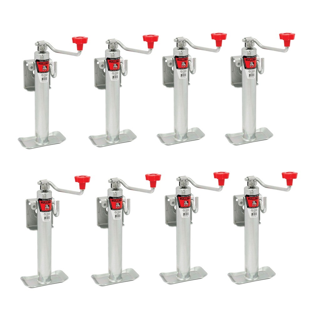 Bulldog 2K bolt-thru swivel trailer jack 10″ topwind corrosion resistant pack of 8
