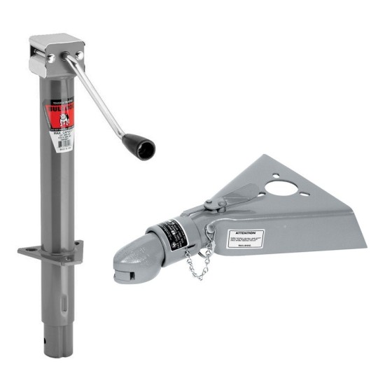 Bulldog A-Frame Trailer Jack 3,000 lbs & 12,500 lbs Collar-Lok Coupler Bulldog A-Frame Trailer Jack 3K with 12.5K Collar-Lok Coupler for 2-5/16" Ball