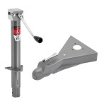 Bulldog 3K A-Frame Trailer Jack 13" Lift & 8K Coupler for 2" Ball Bulldog 3K A-Frame Trailer Jack with 8K Coupler for 2" Ball - 13" Lift