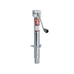 Bulldog 3K Round A-Frame Trailer Jack and 8K Coupler Bundle for 2 Inch Ball Trailers