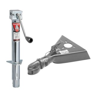 Bulldog 3K A-Frame Trailer Jack with 7K Collar-Lok Coupler for 2 Inch Ball