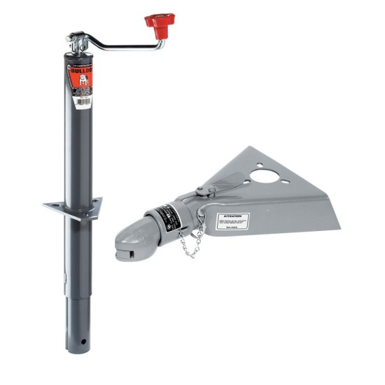 Bulldog 2K Round A-Frame Trailer Jack with 15 inch lift and 12.5K Collar-Lok Coupler for 2-5/16 inch ball Bulldog 2K Round A-Frame Trailer Jack with 15 inch lift and 12.5K Collar-Lok Coupler for 2-5/16 inch ball