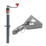 Bulldog 2K Jack + 7K Collar‑Lok Coupler Hitch Bundle bulldog 2k a‑frame topwind jack and 7k collar‑lok 2 inch coupler trailer bundle