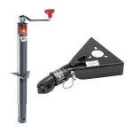 Bulldog A‑Frame Trailer Jack and Collar‑Lok Coupler Bundle Bulldog 2000 lb A-Frame Topwind Trailer Jack with 7000 lb Collar‑Lok Coupler Kit