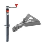 BULLDOG 2K A‑Frame Topwind Jack & 7K Collar‑Lok Coupler Bundle BULLDOG 2K round A‑frame topwind trailer jack with 7K Collar‑Lok coupler
