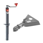 Bulldog 2K A‑Frame Topwind Trailer Jack & 15K Collar‑Lok Coupler Bulldog 2K Round A‑Frame Topwind Trailer Jack with 15K Collar‑Lok Coupler