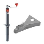 Bulldog 2K Round A‑Frame Topwind Jack with 8K Collar‑Lok Coupler Bulldog 2K Round A‑Frame Topwind Trailer Jack and 8K Collar‑Lok Coupler