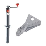 Bulldog 2K Topwind Round A‑Frame Jack & 15K Cast Head Coupler Bulldog 2K A‑Frame Trailer Jack with 15K Cast Head Coupler