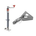 Bulldog 2K Topwind Jack & 7K Collar-Lok Coupler Bundle Bulldog 2K A-Frame Topwind Trailer Jack 15in Lift with 7K Collar-Lok Coupler