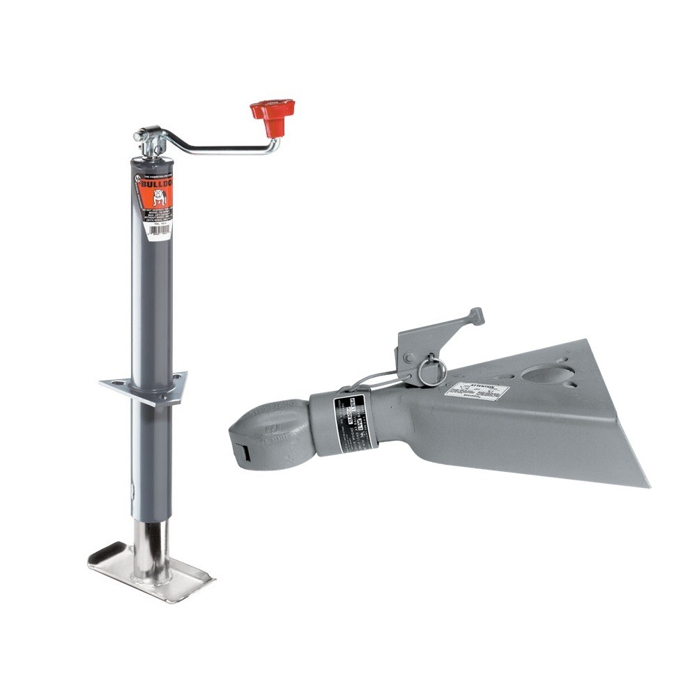 Bulldog 2K A-Frame Topwind Jack & 12.5K Collar-Lok Coupler Bulldog 2K A-Frame Trailer Jack 15-inch Topwind with 12.5K Collar-Lok Coupler