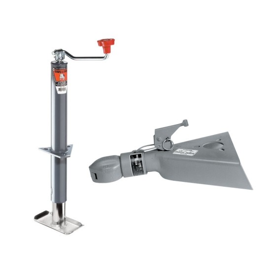 Bulldog 2K A-Frame Topwind Jack & 12.5K Collar-Lok Coupler Bulldog 2K A-Frame Trailer Jack 15-inch Topwind with 12.5K Collar-Lok Coupler