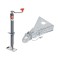 BULLDOG 2,000 lb A-Frame Jack & 15,000 lb Cast Head Coupler Bundle BULLDOG 2K A-Frame Trailer Jack Topwind 15″ Lift with 15K Cast Head Coupler