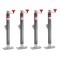 BULLDOG 2K Round Pipe Mount Swivel Trailer Jack 4-Pack – 15″ Lift BULLDOG 2K Round Pipe Mount Swivel Trailer Jack 4-Pack with 15 Inch Lift Topwind & Pull Pin