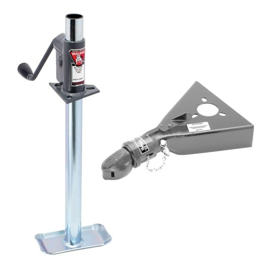 Bulldog 750 lb A-Frame Trailer Jack with 15K Collar-Lok™ Coupler for 2-5/16″ Ball