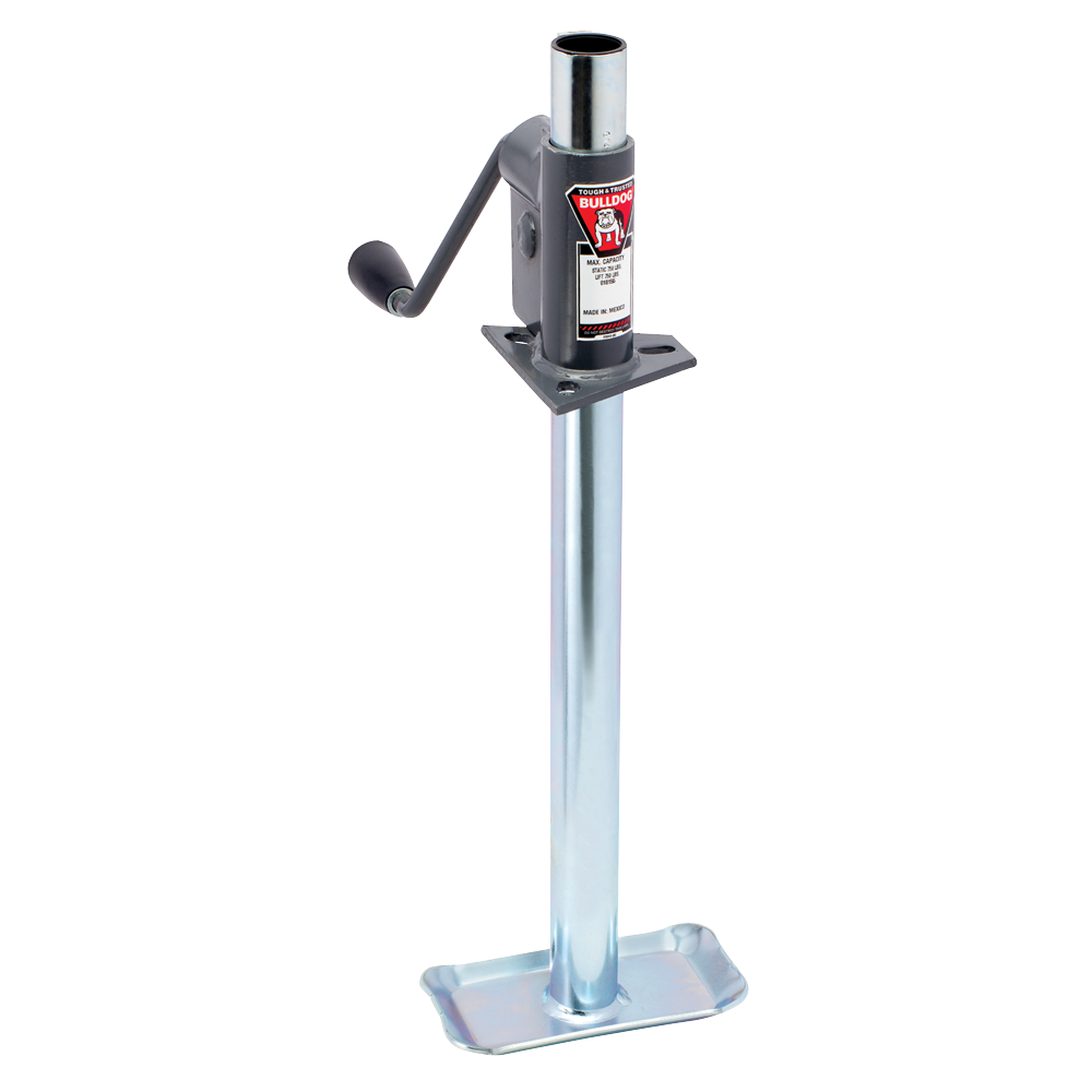 750 lbs. A-Frame & Bolt-On Trailer Jack with 1200 lb Capacity A-Frame trailer jack with 1200 lb lift capacity and sidewind handle crank