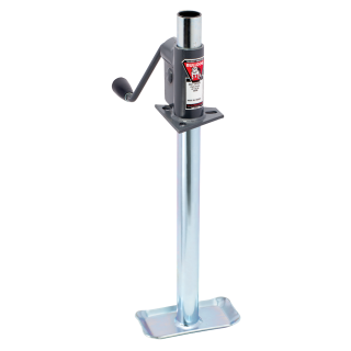 A-Frame trailer jack with 1200 lb lift capacity and sidewind handle crank