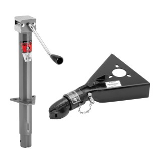 Bulldog 5K A-Frame Trailer Jack with 7K Collar-Lok Coupler for 2" Ball