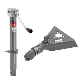 Bulldog 5K Trailer Jack & 5K Collar‑Lok Coupler Bundle Bulldog 5K A‑Frame Sidewind Trailer Jack with 5K Collar‑Lok 2‑Inch Coupler Bundle