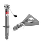 Bulldog 5K Jack & 15K Collar‑Lok 2‑5/16″ Coupler Trailer Bundle Bulldog 5K A‑Frame Sidewind Trailer Jack with 15K Collar‑Lok 2‑5/16″ Coupler Bundle