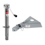 Bulldog 5K Round A-Frame Trailer Jack & 12.5K Collar-Lok Coupler Bulldog 5K Round A-Frame Trailer Jack with 15 Inch Lift and 12.5K Collar-Lok Coupler for 2-5/16 Inch Ball