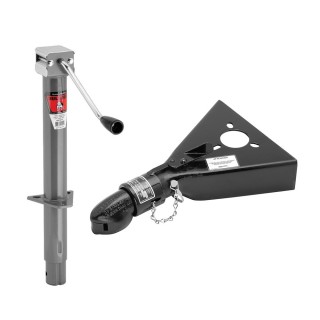 Bulldog 5K Sidewind A-Frame Jack & 7K Collar-Lok Coupler Bundle Bulldog 5K A-Frame Sidewind Trailer Jack with 7K Collar-Lok Coupler
