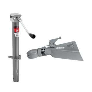 Bulldog 5K A-Frame Jack & 12.5K Collar-Lok Coupler Bundle Bulldog 5K A-Frame Sidewind Trailer Jack with 12.5K Collar-Lok Coupler