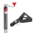 Bulldog 5K Topwind Jack and 7K Collar-Lok Coupler Bundle Bulldog 5K A-Frame Trailer Jack with 15 Inch Lift and 7K Collar-Lok Coupler