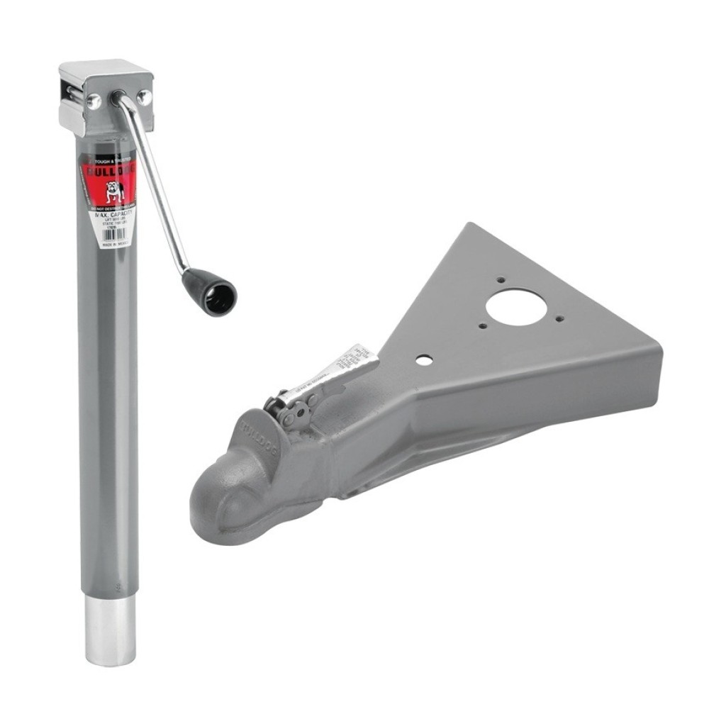 Bulldog 5K A-Frame Trailer Jack with 8K Coupler for 2" Ball Bulldog 5K A-Frame Trailer Jack Sidewind 15" Lift with 8K Coupler for 2" Ball